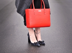 Red Leather Purse 