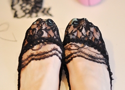 Black Lace Shoes 