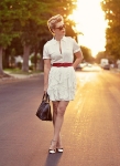 White Ruffled Dress 